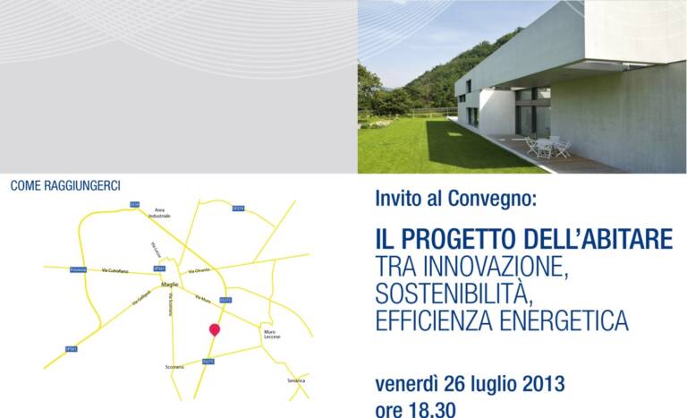 Il progetto dellabitare tra innovazione, sostenibilità, efficienza energetica